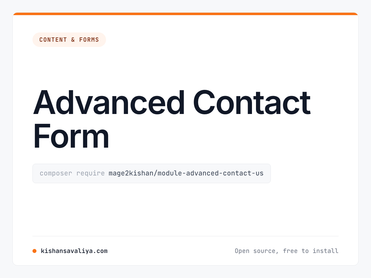 Advanced Contact Form cover