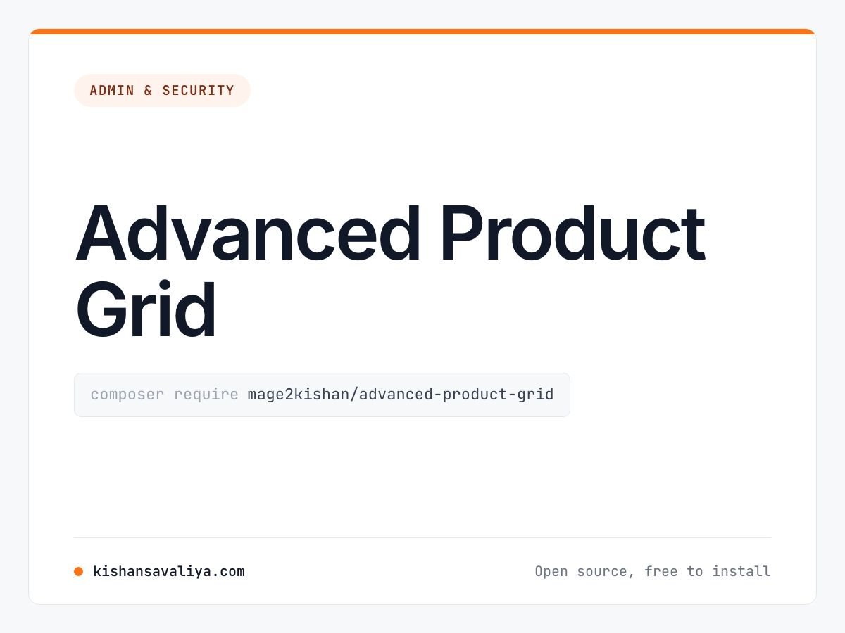 Advanced Product Grid cover