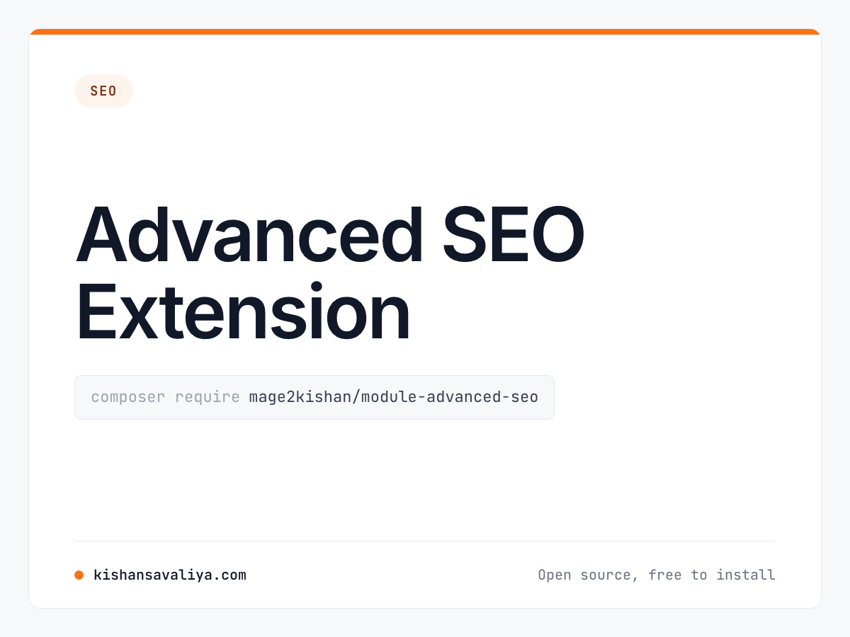 Advanced SEO Extension cover