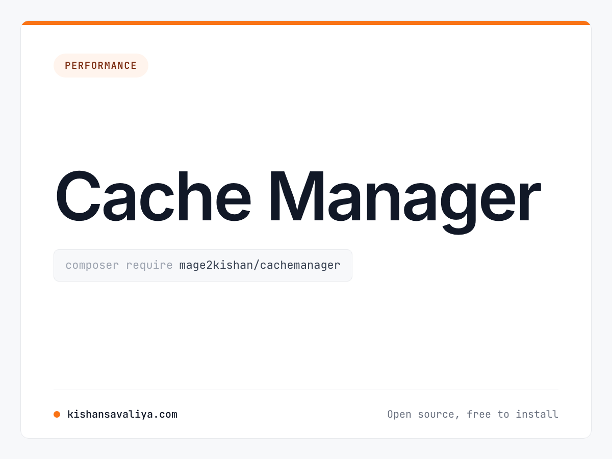 Cache Manager cover