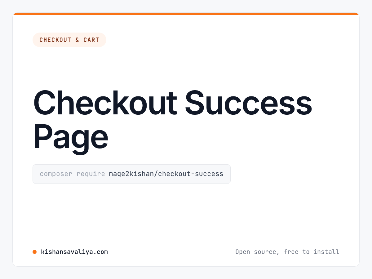 Checkout Success Page cover