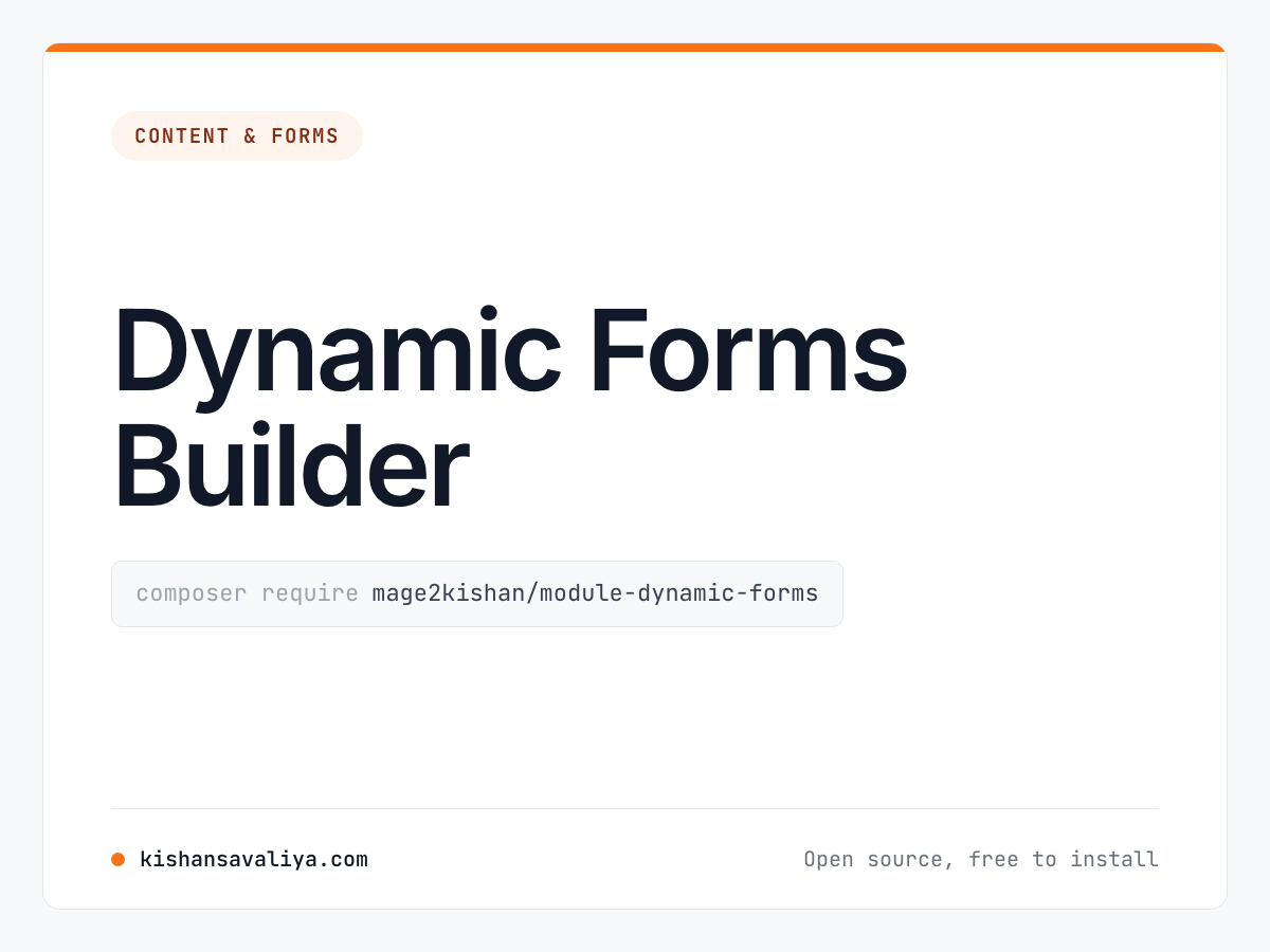 Dynamic Forms Builder cover