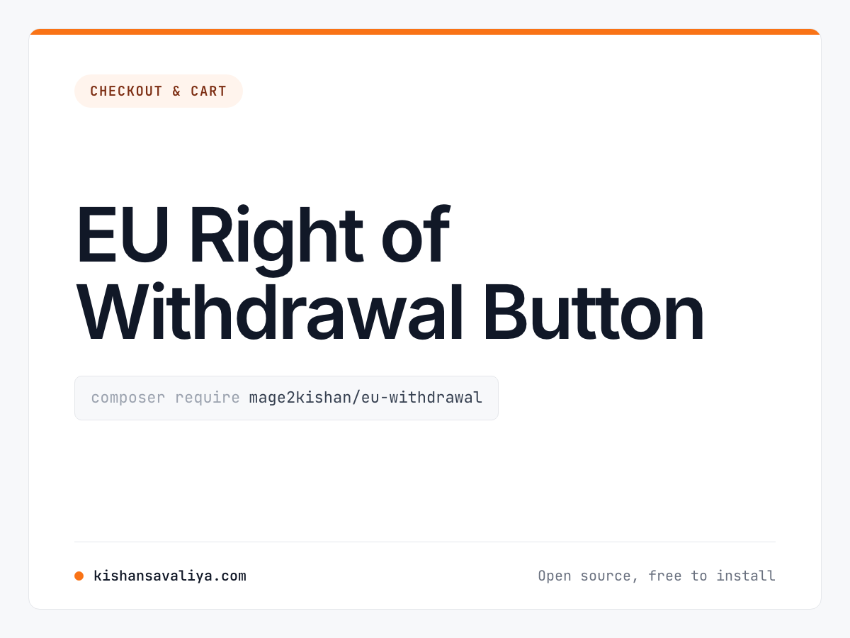 EU Right of Withdrawal Button cover