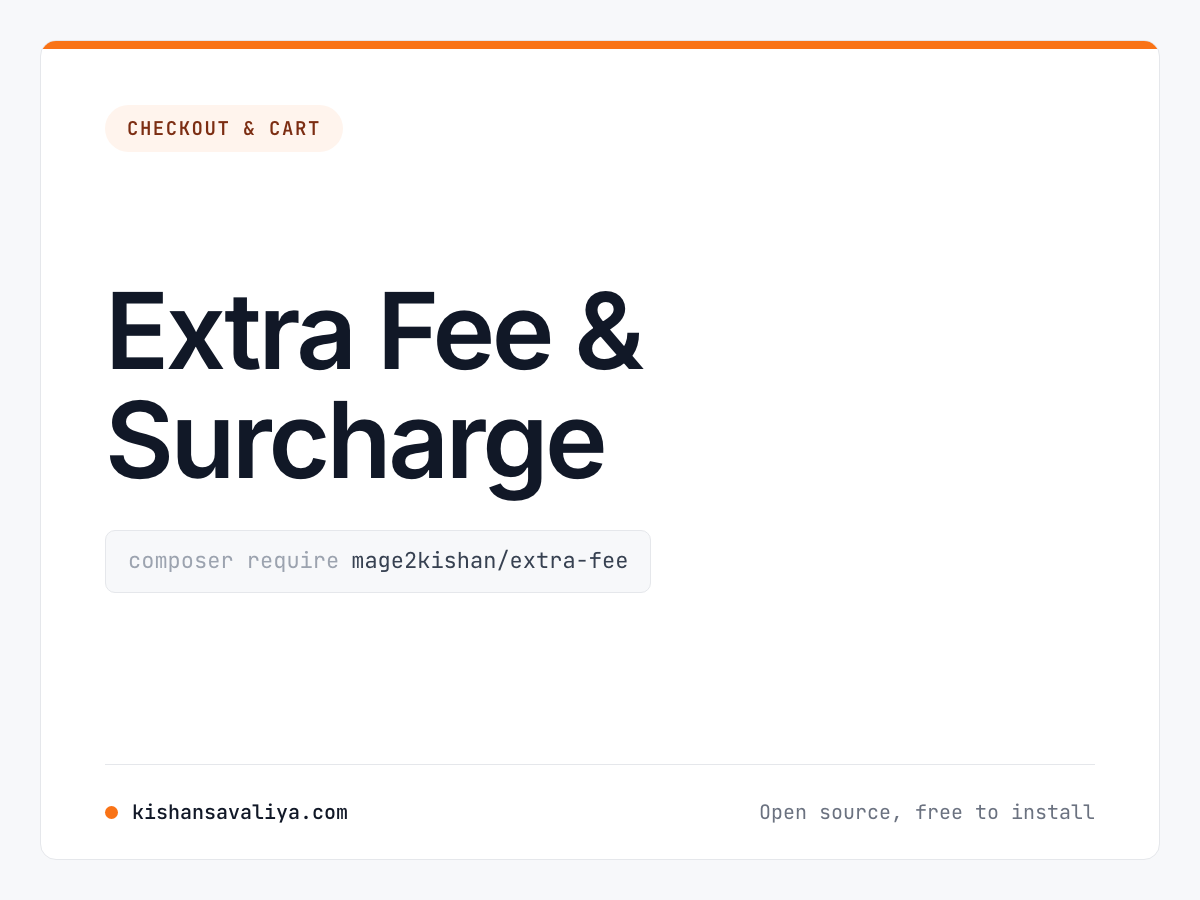 Extra Fee & Surcharge cover