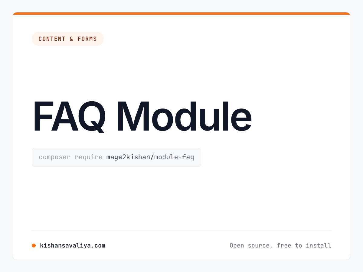 FAQ Module cover