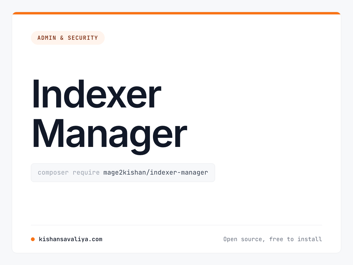 Indexer Manager cover