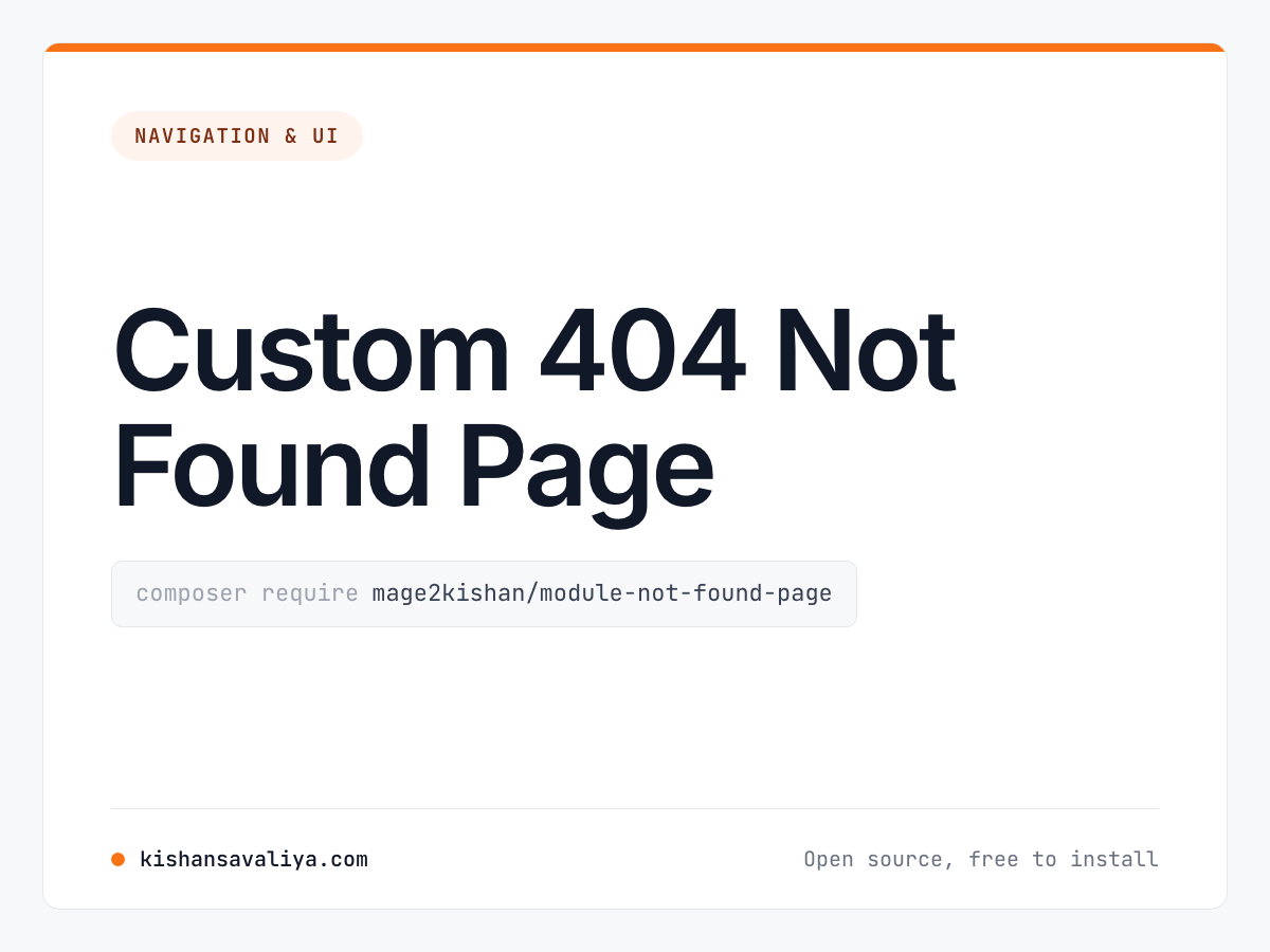 Custom 404 Not Found Page cover