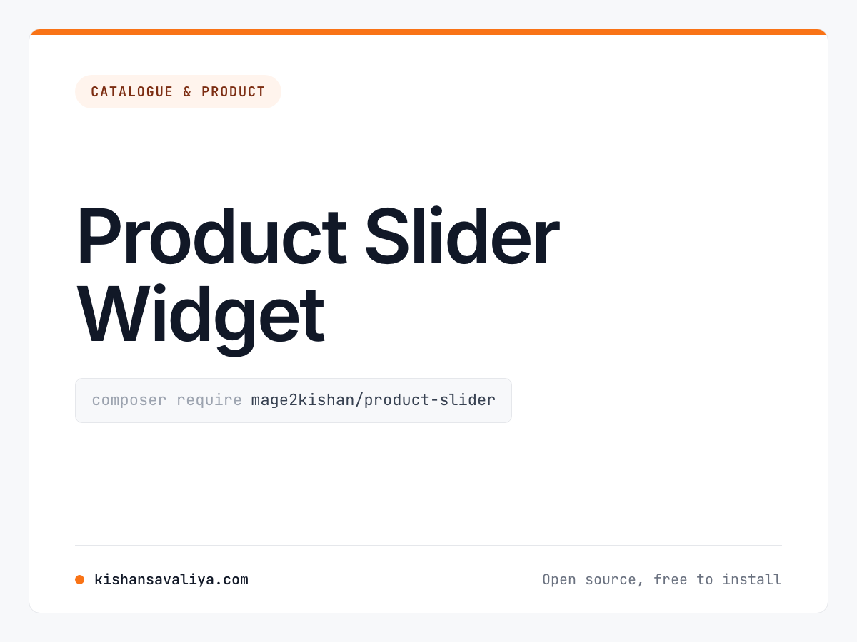Product Slider Widget cover