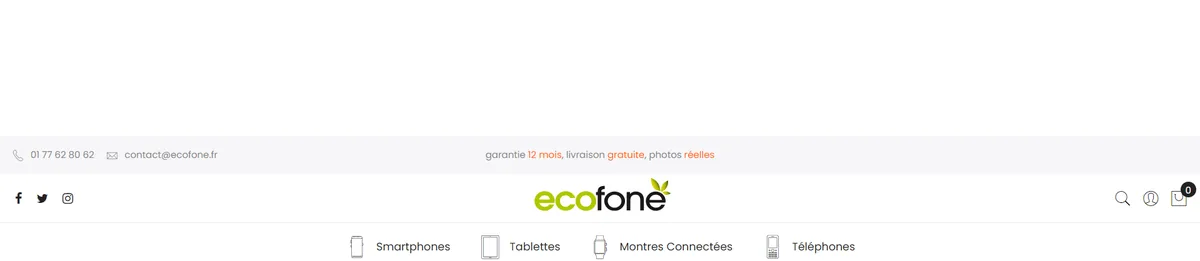 Ecofone, product view page