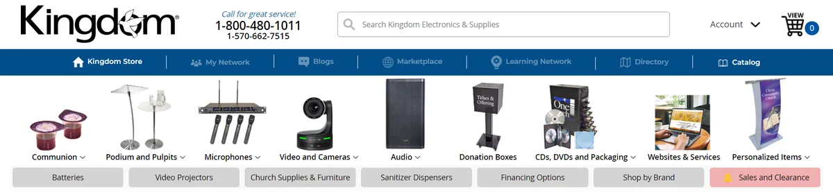 Kingdom, product landing page