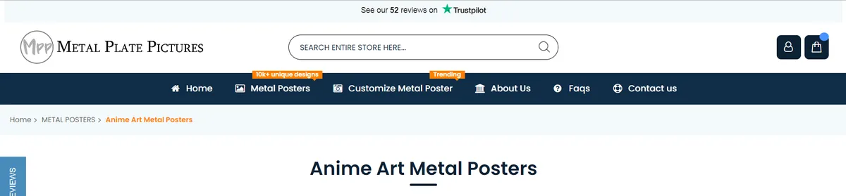 Metal Plate Pictures, category view page