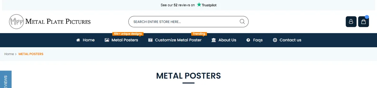 Metal Plate Pictures, main category view page