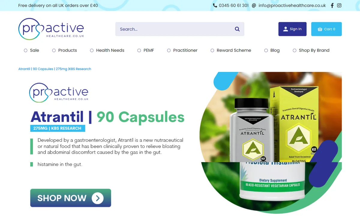 Proactive Healthcare, home page