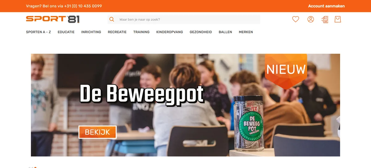Sport81 storefront, home page