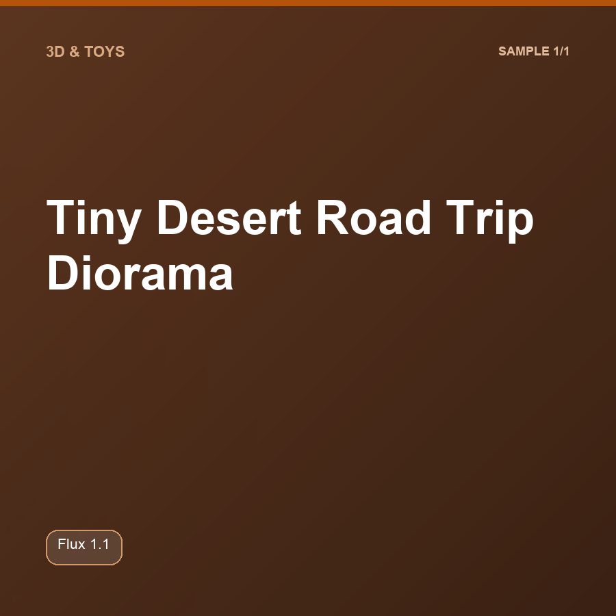 Tiny Desert Road Trip Diorama