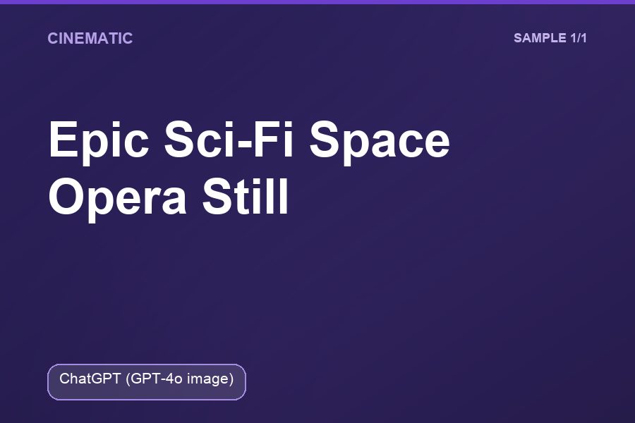 Epic Sci-Fi Space Opera Still