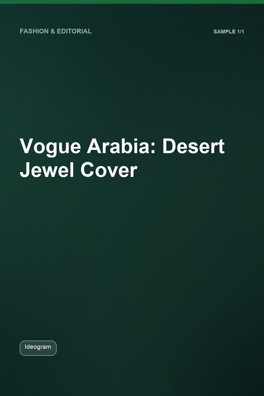 Vogue Arabia: Desert Jewel Cover