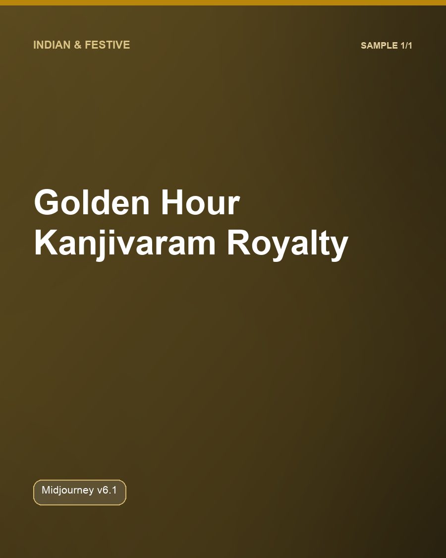 Golden Hour Kanjivaram Royalty