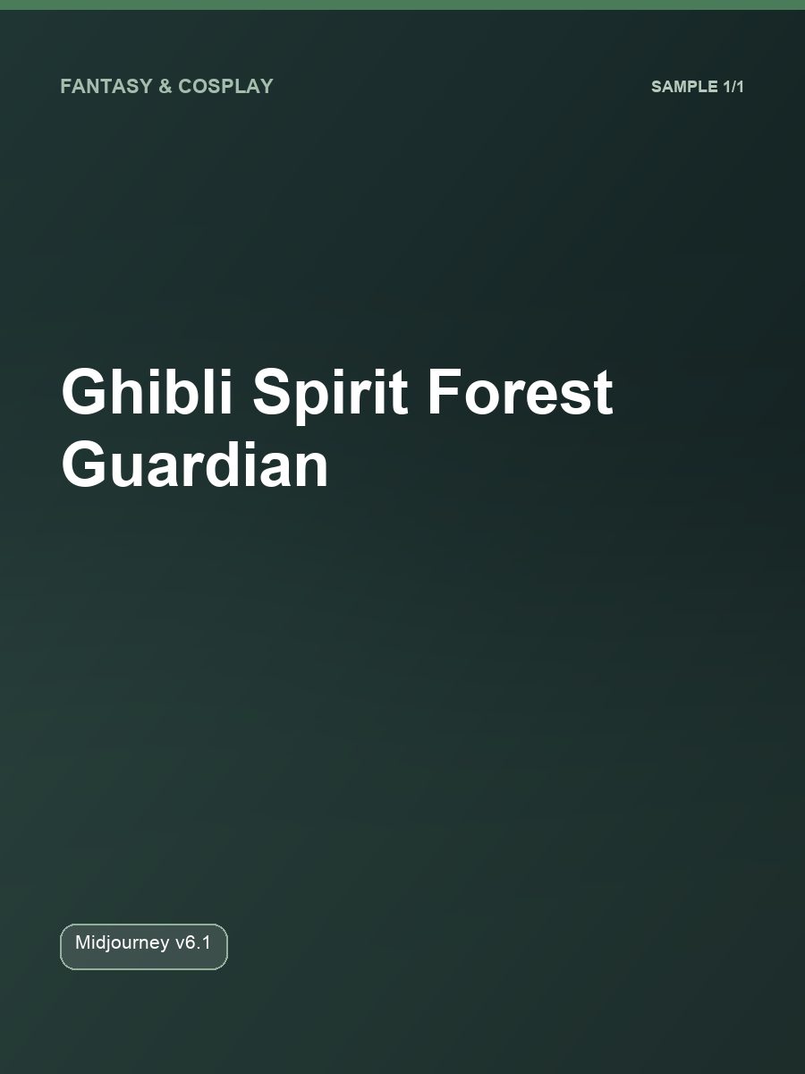 Ghibli Spirit Forest Guardian