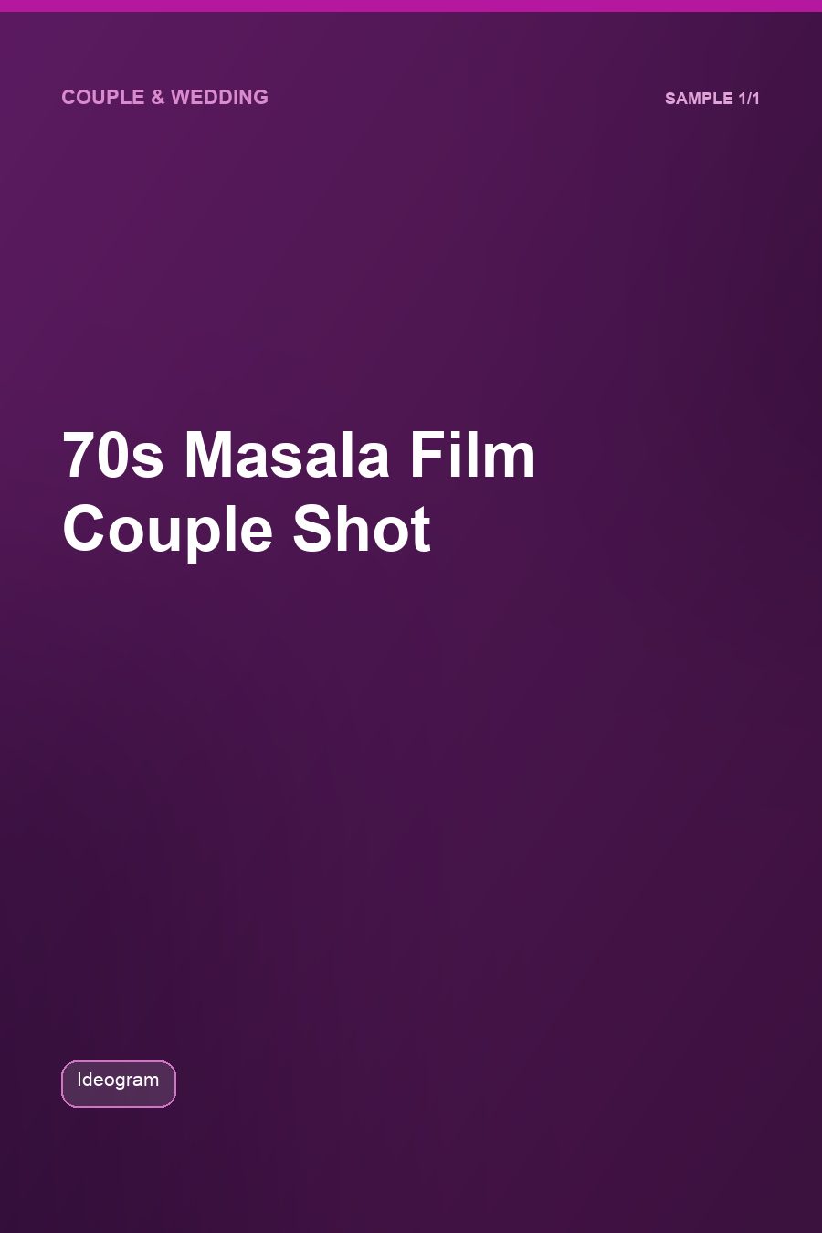 70s Masala Film Couple Shot
